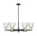 Arcadia Six Light Chandelier in Black Antique Brass (405|716-6CR-BAB-G382)