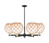 Arcadia Six Light Chandelier in Black Antique Brass (405|716-6CR-BAB-G121-10RB)