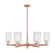 Arcadia Six Light Chandelier in Antique Copper (405|716-6CR-AC-G804)