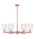 Arcadia Six Light Chandelier in Antique Copper (405|716-6CR-AC-G342)