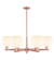 Arcadia Six Light Chandelier in Antique Copper (405|716-6CR-AC-G1217-8WV)