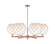 Arcadia Six Light Chandelier in Antique Copper (405|716-6CR-AC-G121-10RW)