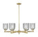 Arcadia Six Light Chandelier in Antique Brass (405|716-6CR-AB-G257)