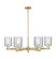 Arcadia Six Light Chandelier in Antique Brass (405|716-6CR-AB-G112)