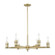 Arcadia Six Light Chandelier in Antique Brass (405|716-6CR-AB)
