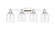 Arcadia Four Light Bath Vanity in Polished Nickel (405|716-4W-PN-G558-6CL)