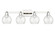 Arcadia Four Light Bath Vanity in Polished Nickel (405|716-4W-PN-G124-6)