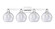 Arcadia Four Light Bath Vanity in Polished Chrome (405|716-4W-PC-G124-8)