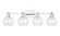 Arcadia Four Light Bath Vanity in Polished Chrome (405|716-4W-PC-G124-6)