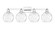 Arcadia Four Light Bath Vanity in Polished Chrome (405|716-4W-PC-G1215-8)