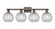 Arcadia Four Light Bath Vanity in Oil Rubbed Bronze (405|716-4W-OB-G122C-8CL)