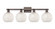 Arcadia Four Light Bath Vanity in Oil Rubbed Bronze (405|716-4W-OB-G1216-8WM)