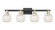 Arcadia Four Light Bath Vanity in Black Antique Brass (405|716-4W-BAB-G1216-6WM)