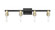 Arcadia Four Light Bath Vanity in Black Antique Brass (405|716-4W-BAB)