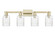 Arcadia Four Light Bath Vanity in Antique Brass (405|716-4W-AB-G342)