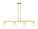 Arcadia Four Light Island Pendant in Satin Gold (405|716-4I-SG-G1217-6WV)