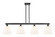 Arcadia Four Light Island Pendant in Matte Black (405|716-4I-BK-GBD-91)