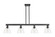 Arcadia Four Light Island Pendant in Matte Black (405|716-4I-BK-GBD-752)