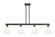 Arcadia Four Light Island Pendant in Matte Black (405|716-4I-BK-GBC-81)