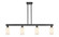 Arcadia Four Light Island Pendant in Matte Black (405|716-4I-BK-G801)