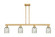 Arcadia Four Light Island Pendant in Brushed Brass (405|716-4I-BB-G259)