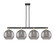 Arcadia Four Light Island Pendant in Black Antique Brass (405|716-4I-BAB-G556-12SM)