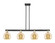 Arcadia Four Light Island Pendant in Black Antique Brass (405|716-4I-BAB-G128-8)