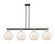 Arcadia Four Light Island Pendant in Black Antique Brass (405|716-4I-BAB-G121-10RW)