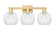 Arcadia Three Light Bath Vanity in Satin Gold (405|716-3W-SG-G122-8)