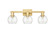 Arcadia Three Light Bath Vanity in Satin Gold (405|716-3W-SG-G122-6)