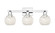 Arcadia Three Light Bath Vanity in Polished Chrome (405|716-3W-PC-G1216-6WM)