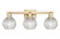 Arcadia Three Light Bath Vanity in Champagne Bronze (405|716-3W-CB-G122C-6CL)