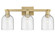 Arcadia Three Light Bath Vanity in Brushed Brass (405|716-3W-BB-G558-6SDY)