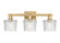 Arcadia Three Light Bath Vanity in Brushed Brass (405|716-3W-BB-G402)