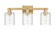 Arcadia Three Light Bath Vanity in Brushed Brass (405|716-3W-BB-G1113)