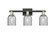 Arcadia Three Light Bath Vanity in Black Antique Brass (405|716-3W-BAB-G257)