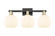 Arcadia Three Light Bath Vanity in Black Antique Brass (405|716-3W-BAB-G1217-8WV)