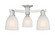 Arcadia Three Light Semi-Flush Mount in Brushed Satin Nickel (405|716-3F-SN-G441)