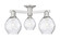 Arcadia Three Light Semi-Flush Mount in Brushed Satin Nickel (405|716-3F-SN-G362)