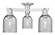 Arcadia Three Light Semi-Flush Mount in Brushed Satin Nickel (405|716-3F-SN-G257)