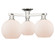 Arcadia Three Light Semi-Flush Mount in Polished Nickel (405|716-3F-PN-G121-8)
