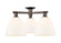 Arcadia Three Light Semi-Flush Mount in Oil Rubbed Bronze (405|716-3F-OB-GBD-91)
