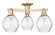 Arcadia Three Light Semi-Flush Mount in Champagne Bronze (405|716-3F-CB-G362)