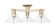 Arcadia Three Light Semi-Flush Mount in Champagne Bronze (405|716-3F-CB-G132)