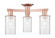 Arcadia Three Light Semi-Flush Mount in Antique Copper (405|716-3F-AC-G802)