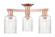 Arcadia Three Light Semi-Flush Mount in Antique Copper (405|716-3F-AC-G342)