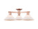 Arcadia Three Light Semi-Flush Mount in Antique Copper (405|716-3F-AC-G131)