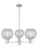 Arcadia Three Light Pendant in Satin Nickel (405|716-3CR-SN-G122C-8CL)