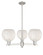 Arcadia Three Light Pendant in Satin Nickel (405|716-3CR-SN-G1216-8WM)