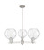 Arcadia Three Light Pendant in Satin Nickel (405|716-3CR-SN-G1215-8)